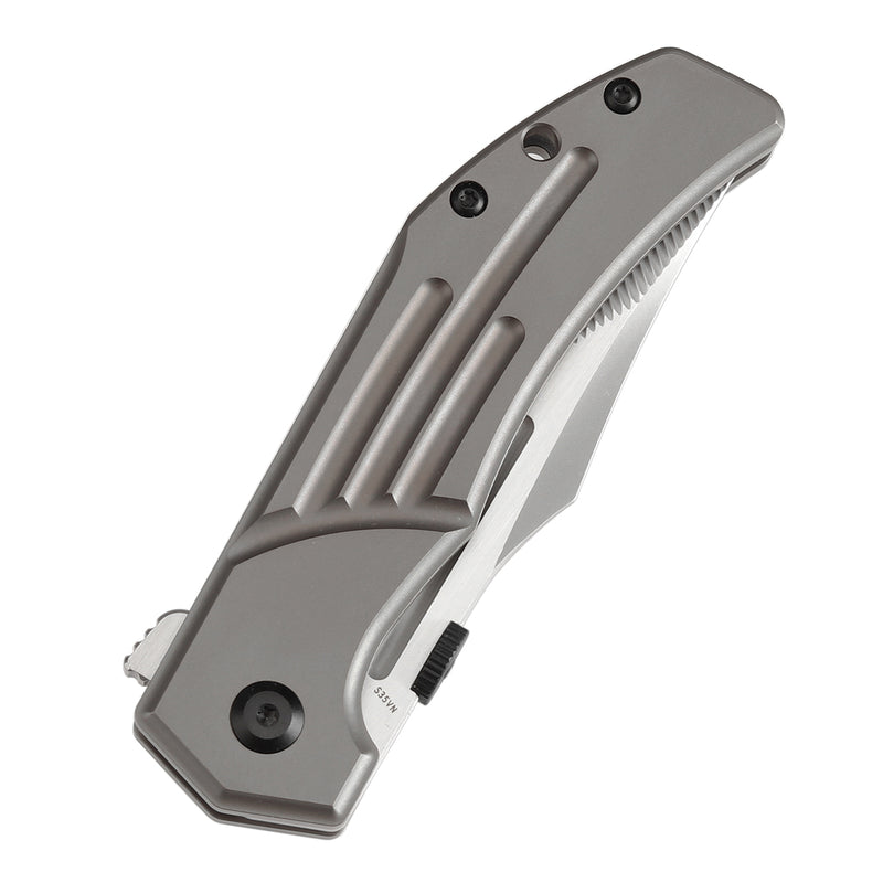 KANSEPT Orion Limited-version KANSEPT Orion Flipper Bronze Anodized Titanium Handle (3.07''CPM S35VN with CNC Milling Blade) JB Stout Design -K1089A2