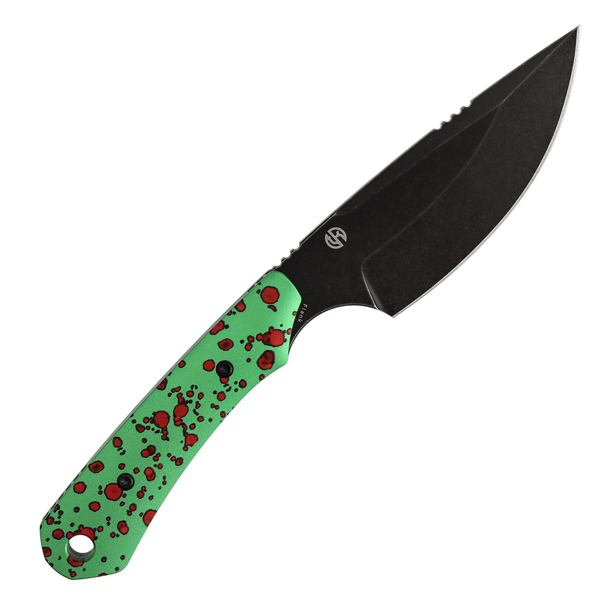Flank | Fixed Blade | Aluminum with Zombie Blood Printn | 3.69