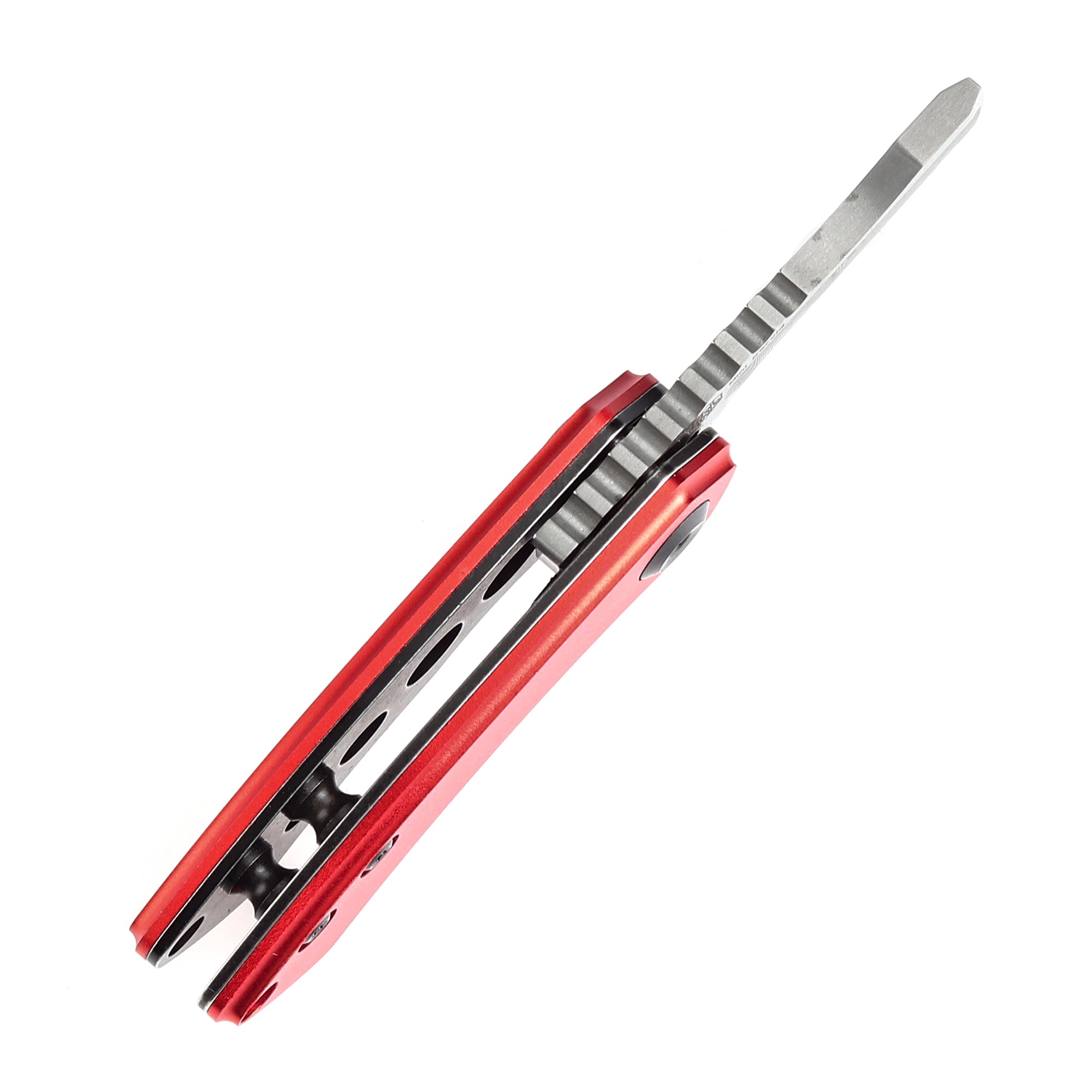 KANSEPT Mini Korvid Flipper Knife Red Anodized Aluminum Handle