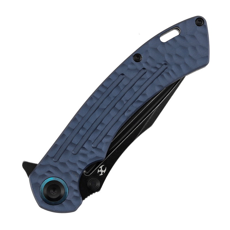 Kansept Pretatout | Purple Aluminum with Rock Texture | 3.56" CPM S35VN Blade | Kmaxrom Design | K1032A6