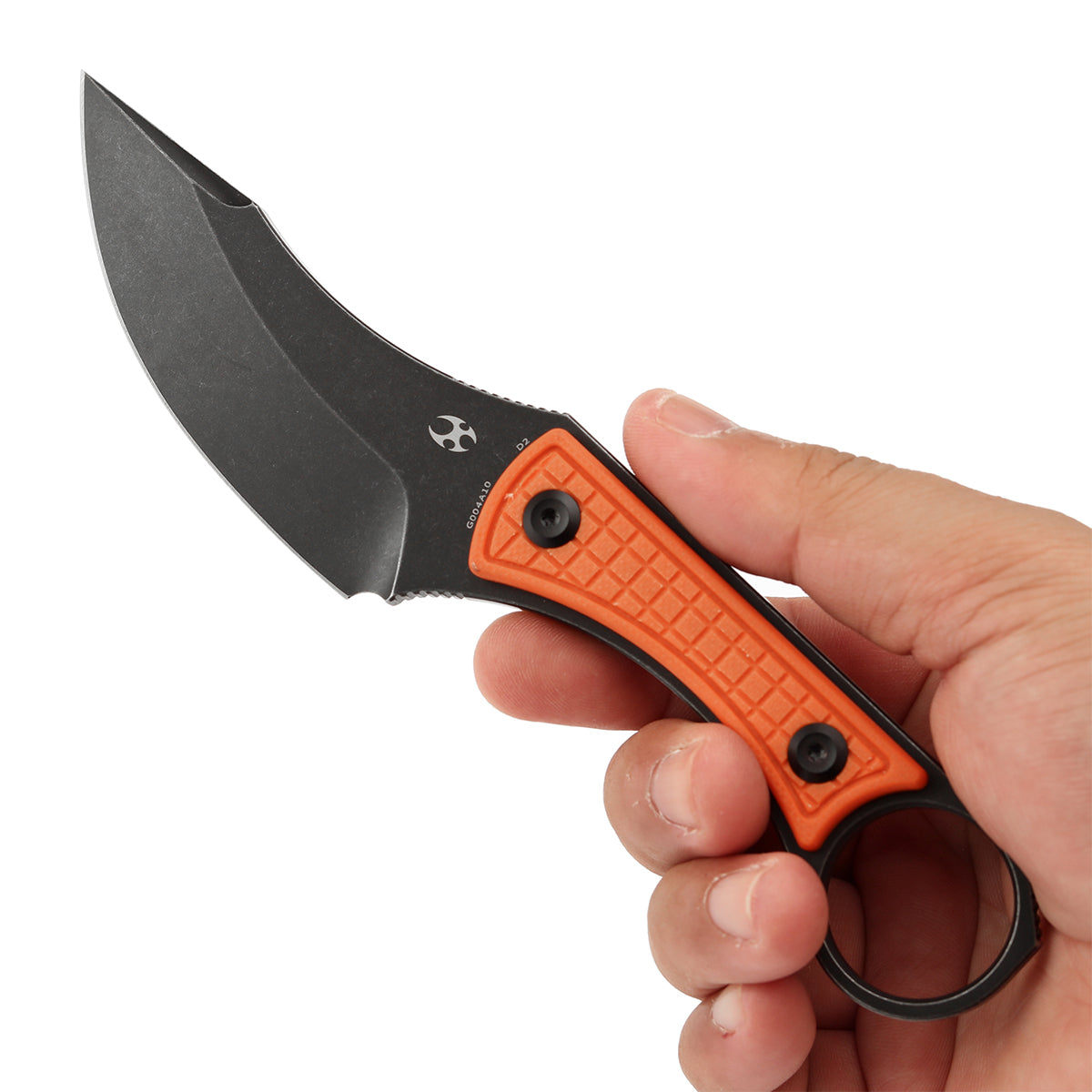 KANSEPT Niko Fixed Knife Orange G10 with Frag Pattern Handle (3.54