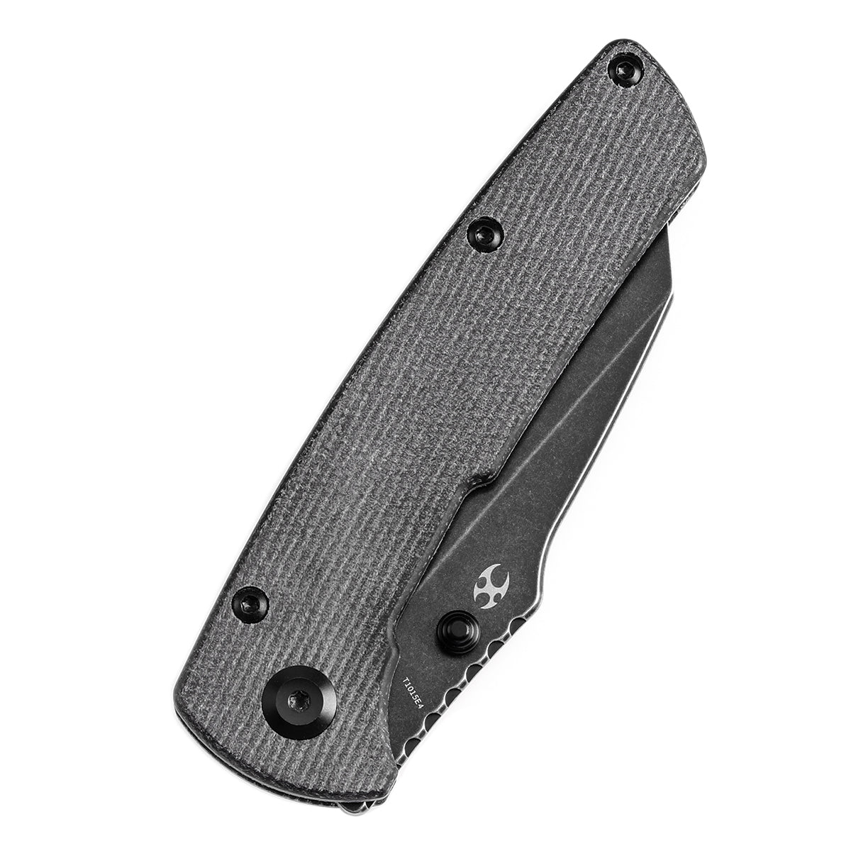 KANSEPT Main Street Thumb Stubs Black Micarta Handle (3.36'' 154CM