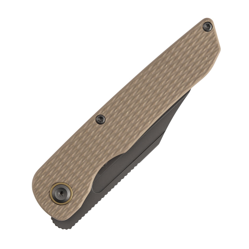 Kansept Nettle | Liner Lock | Light Sand G10 with Diamond Pattern |3.28" 154CM Blade | D. Sharon Design | T1103A5