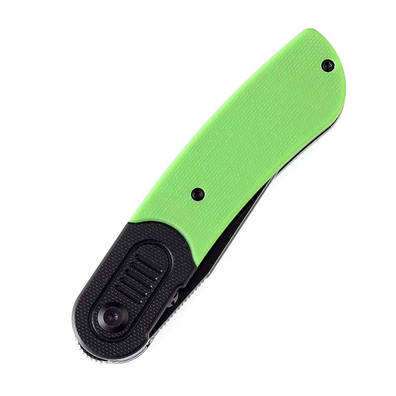 KANSEPT Reverie T2025B2 Black Stonewashed 154CM Blade Black and Green G10 Handle Design by Justin Lundquist