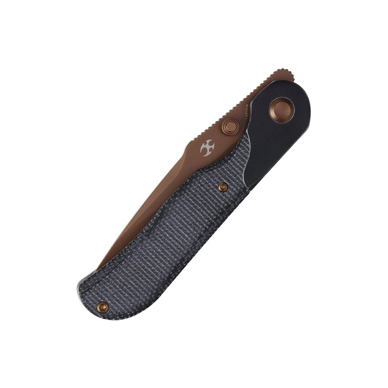 Lichen | Bolster Lock | Black Micarta | 3.02" 154CM | Derek Sharon | T2091A1