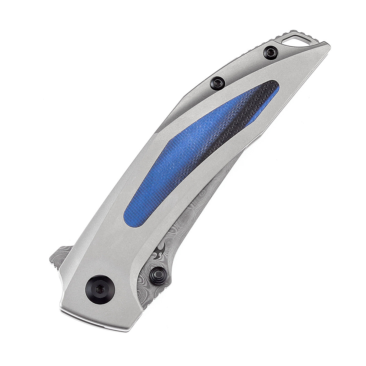 KANSEPT Baku Flipper/Thumb Hole Knife Titanium + G10 Inlay Handle