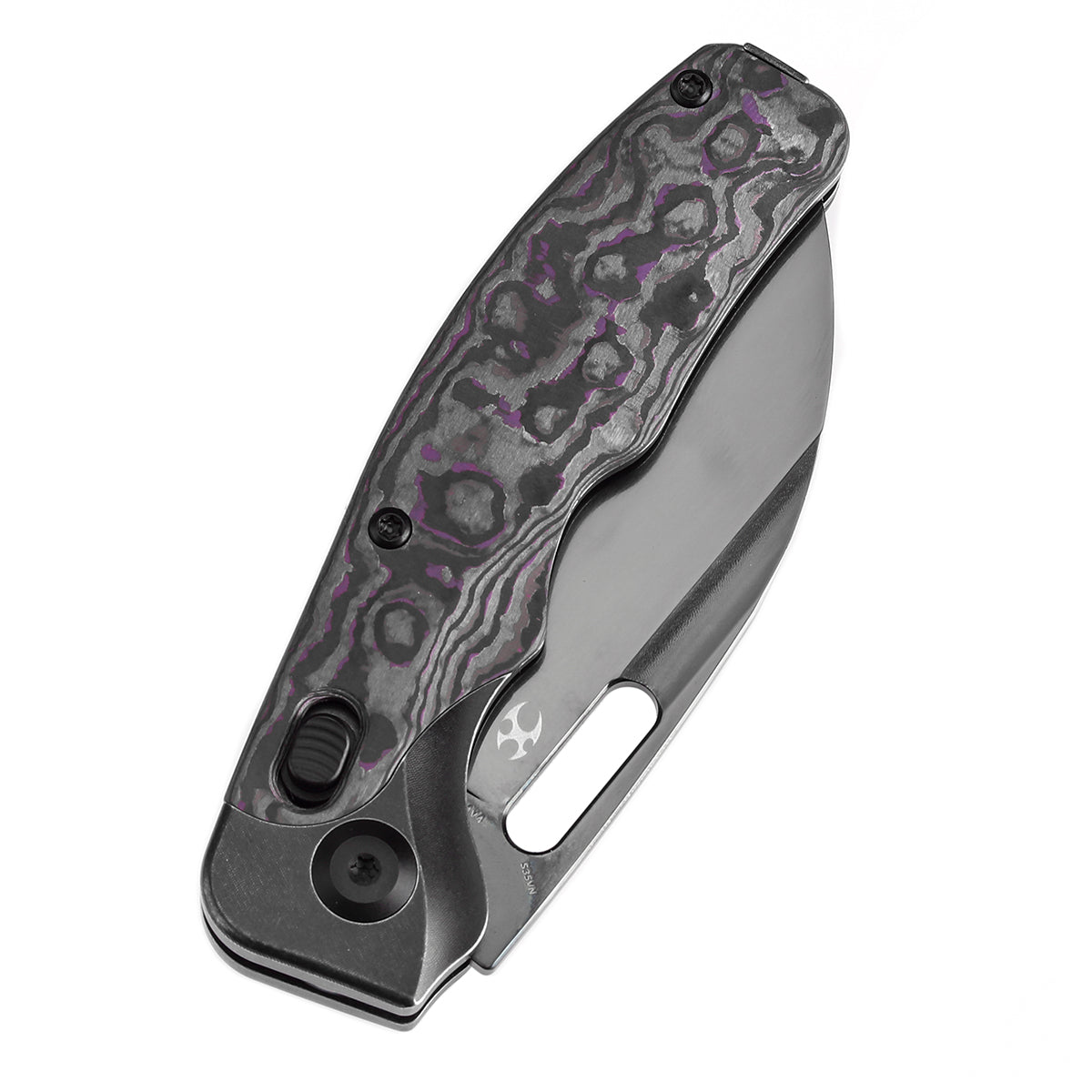 KANSEPT Vivid Cross Bar Lock Blackwashed Titanium with Purple Haze