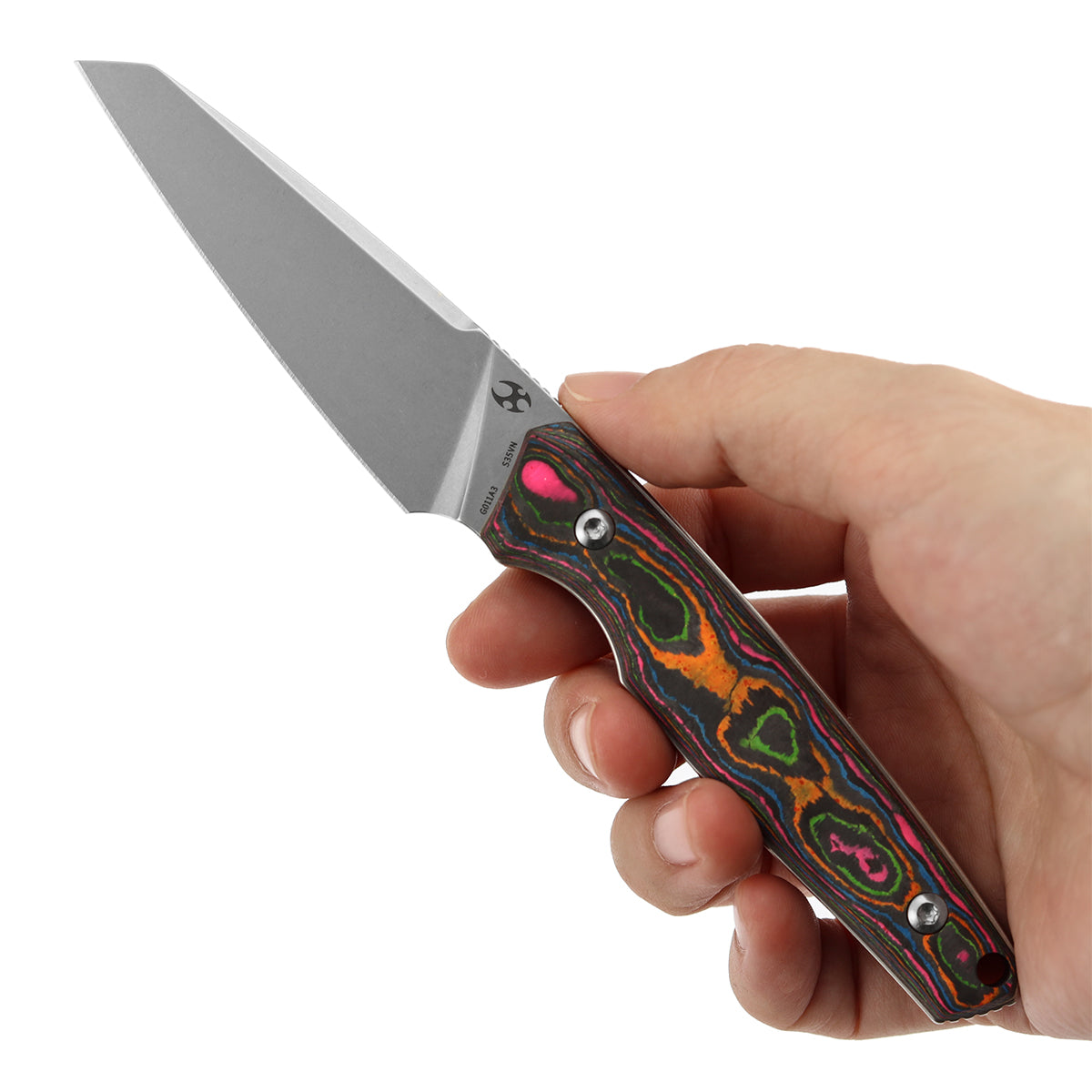 Kansept Parr | Fixed Blade | 80S Camo Carbon Fiber |3.12