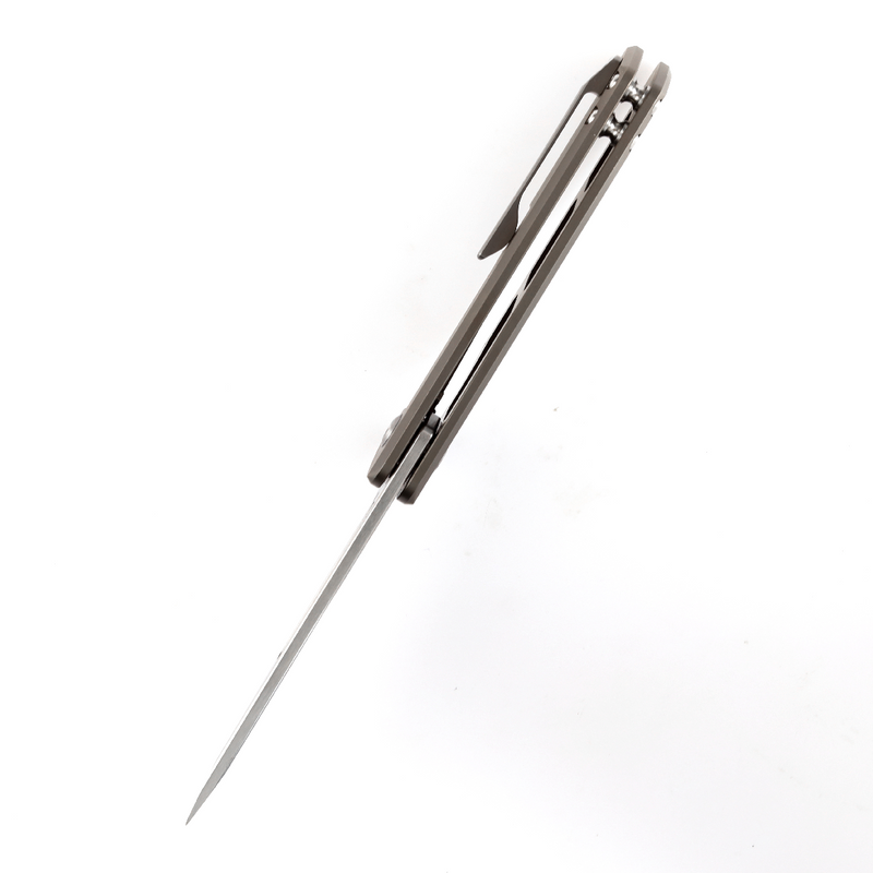 KANSEPT Anomaly Flipper Knife Bronze Anodized Titanium Handle (3.14''CPM-S35VN Blade) Dirk Pinkerton-K2038T1