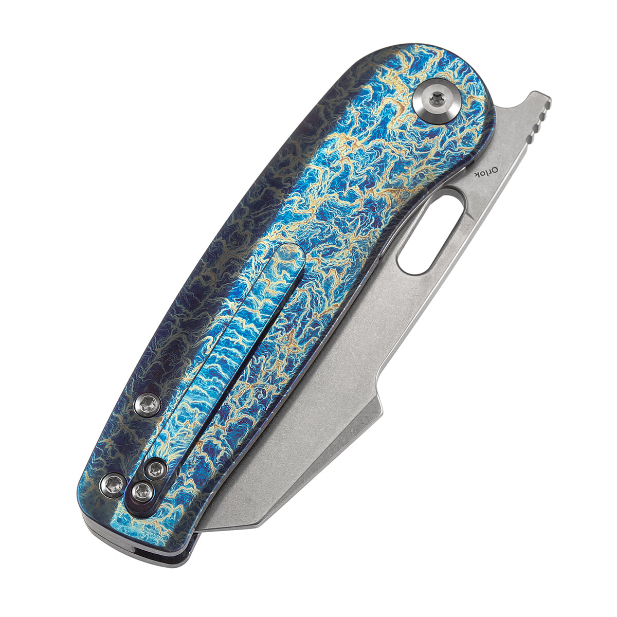 KANSEPT Orlok Thumb Hole Titanium with Lightning Strike Finish