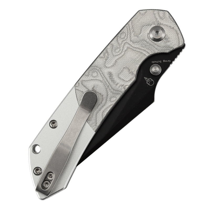 Kansept Fenrir | G-10 with Aluminum Foil | 3.45'' 154CM Blade | Sparrow Knife Design | T1034B3