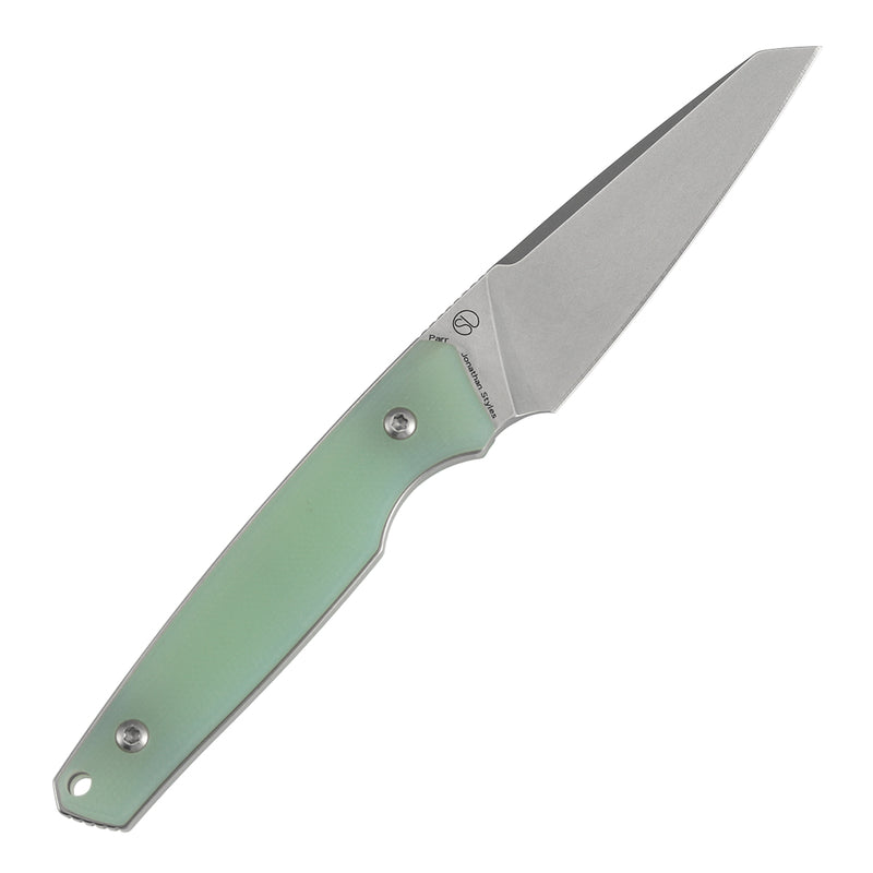 Kansept Parr | Fixed Blade | Jade G10 | 3.12" D2 Blade | Jonathan Styles Design | G011A7