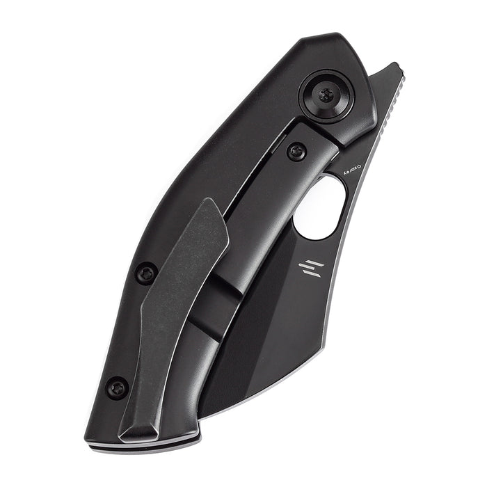 KANSEPT Osprey Thumb Hole Knife Black Titanium Handle (2.23'' CPM-S35VN Blade) Jonathan Shaw Design - K2087A3