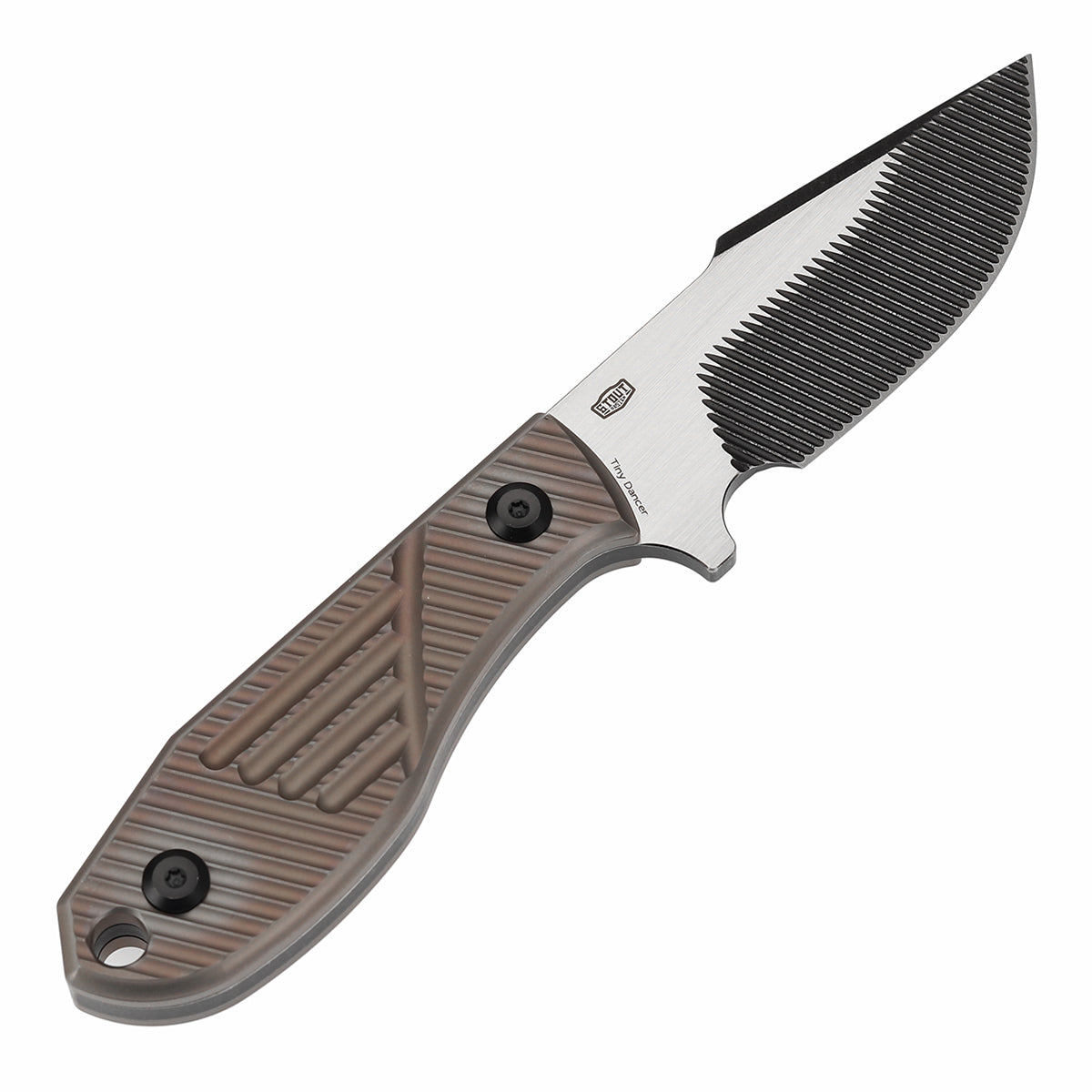 KANSEPT Fixed Blade Tiny Dancer Bronze Anodized Titanium with CNC