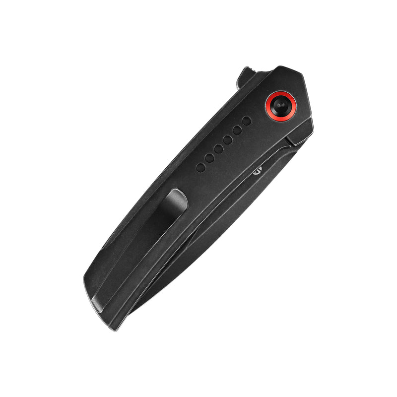 Tracer | Frame Lock | Blackwash Titanium | 3.46" Blackwash CPM S35VN | Tuff Knives | K1115A2