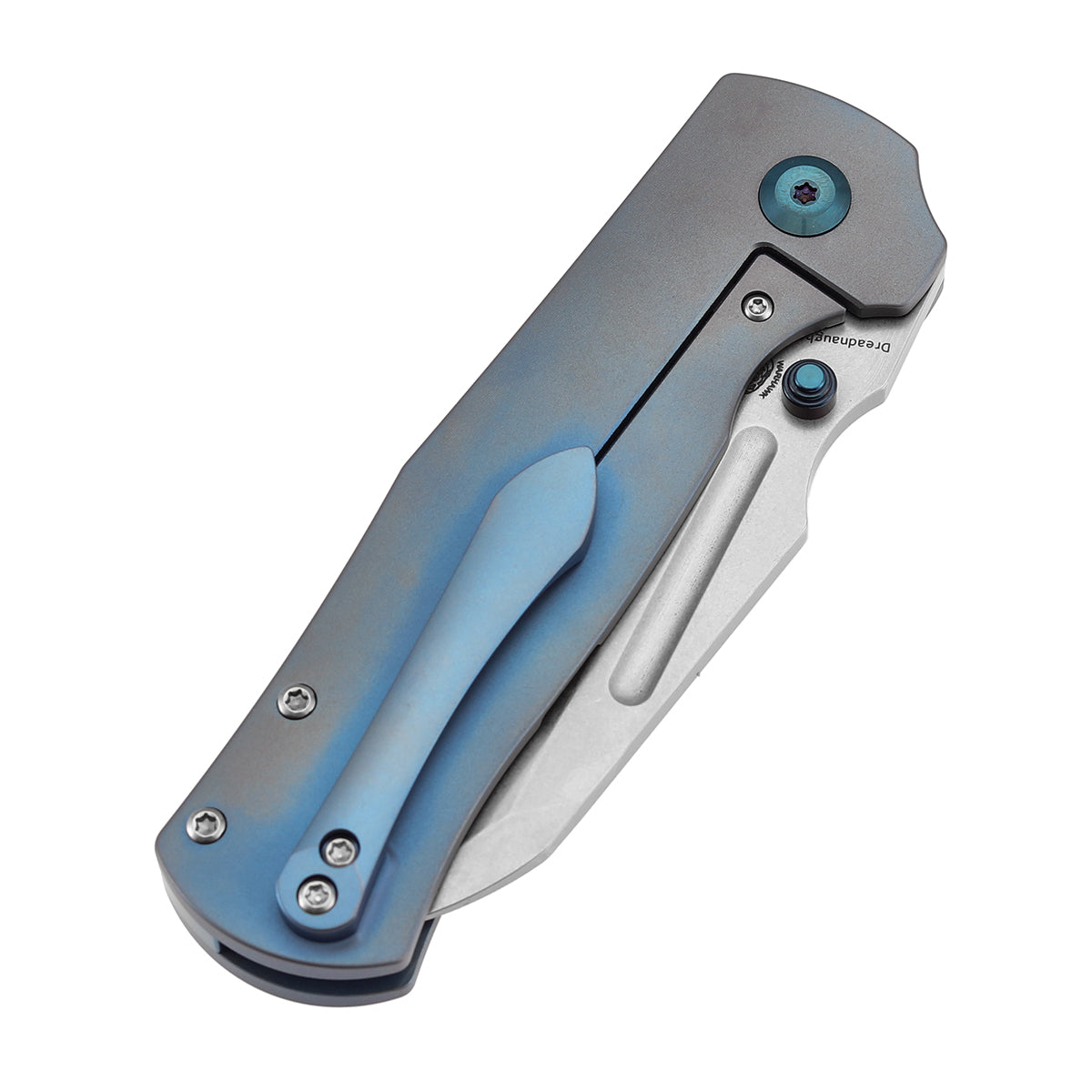 KANSEPT Dreadnaught Thumb Stubs Blue Anodized Titanium Handle