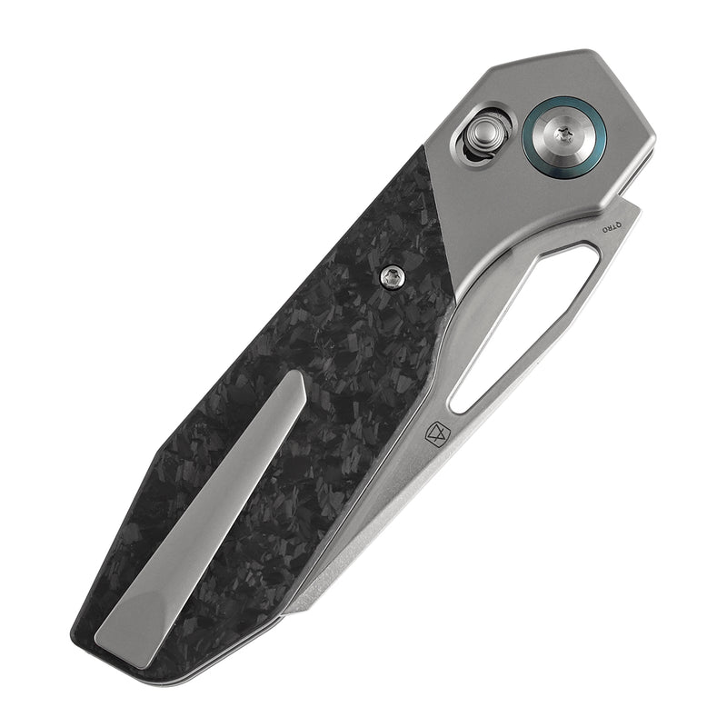 Kansept QTRO | Crossbar Lock | Ti&Carbon Fiber Inlay | 3.59" Elmax Blade | Luft Concepts Designed |K1118VA3