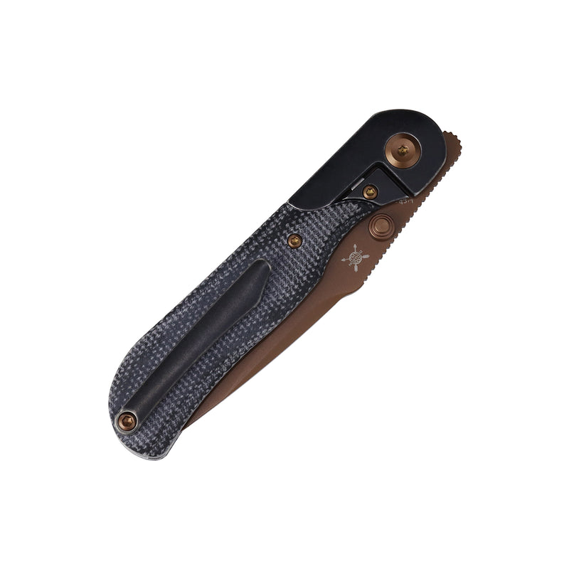 Lichen | Bolster Lock | Black Micarta | 3.02" 154CM | Derek Sharon | T2091A1