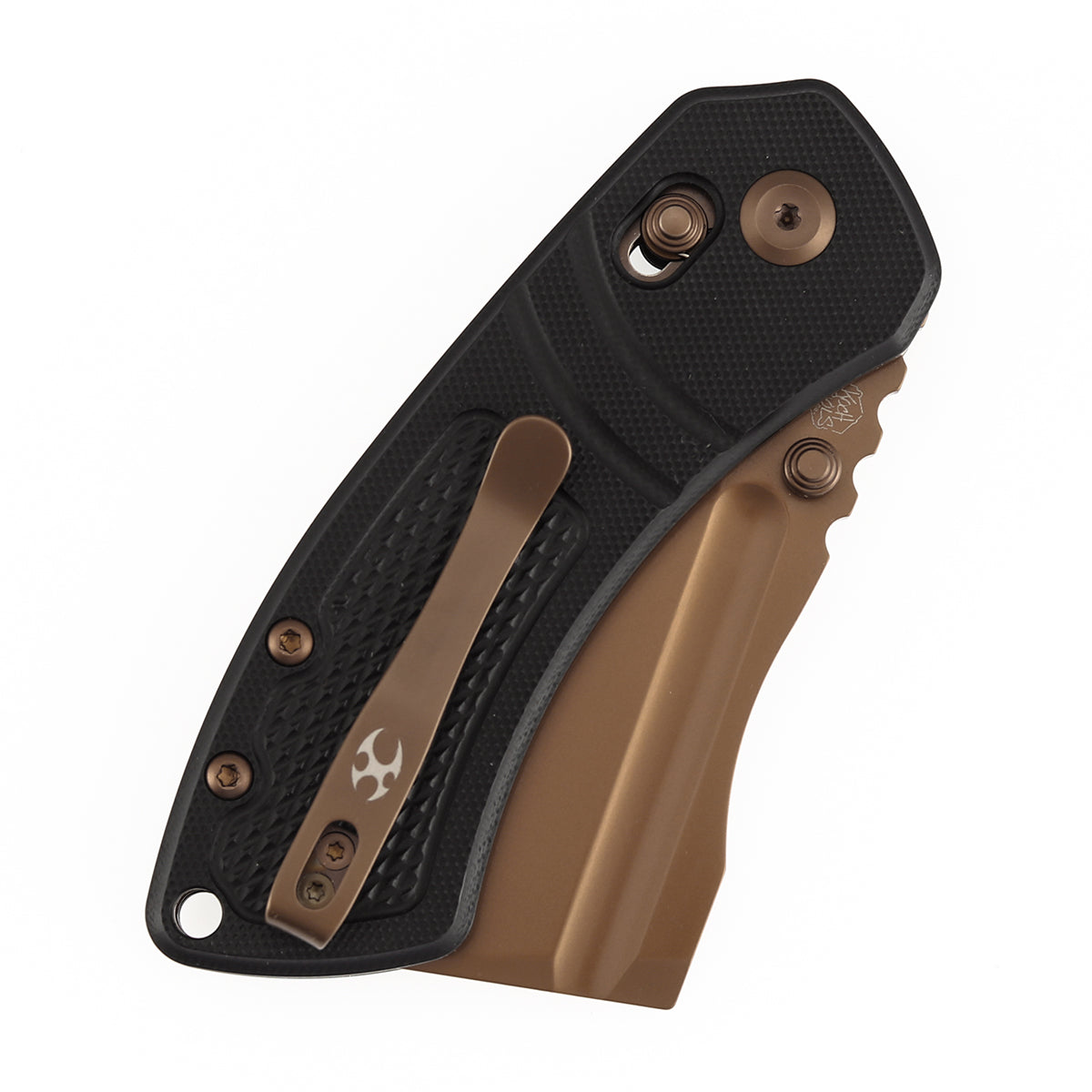 Kansept Korvid V | Crossbar Lock | Black G10 with Diamond Pattern