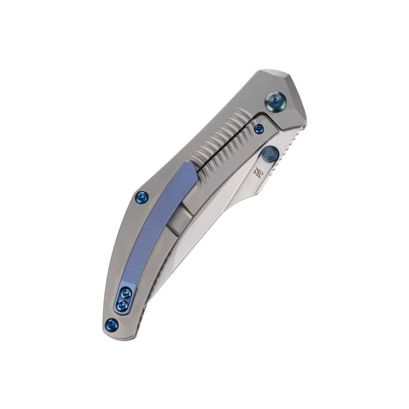 Navaja | Frame Lock | Stonewashed Titanium | 3.61" CPM S35VN | Pinkerton Knives | K1149A1