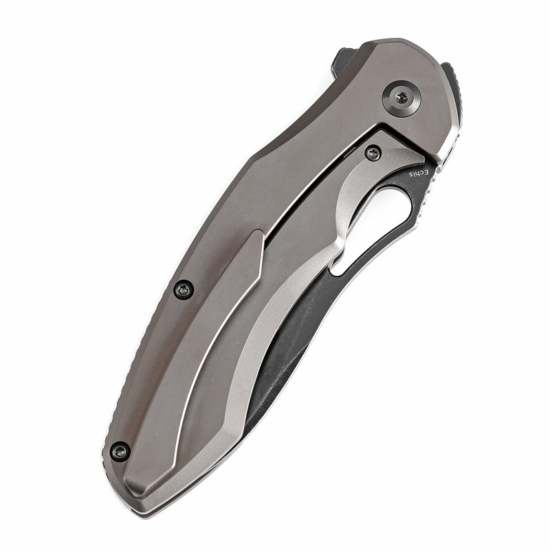 KANSEPT Echis Thumb Hole Bronze Anodized Titanium Handle (3.45''CPM S35VN Blade ) Djinn Design -K1071A2