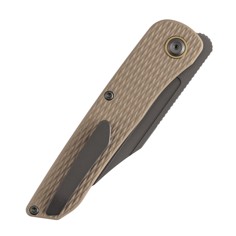Kansept Nettle | Liner Lock | Light Sand G10 with Diamond Pattern |3.28" 154CM Blade | D. Sharon Design | T1103A5