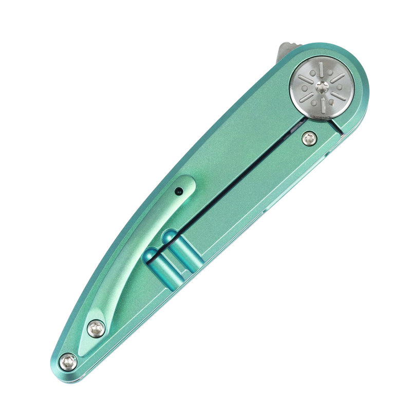 Symétrix | Frame Lock | Green Anodized Titanium | 2.85" CPM S35VN | Alain André Design | K2141A2