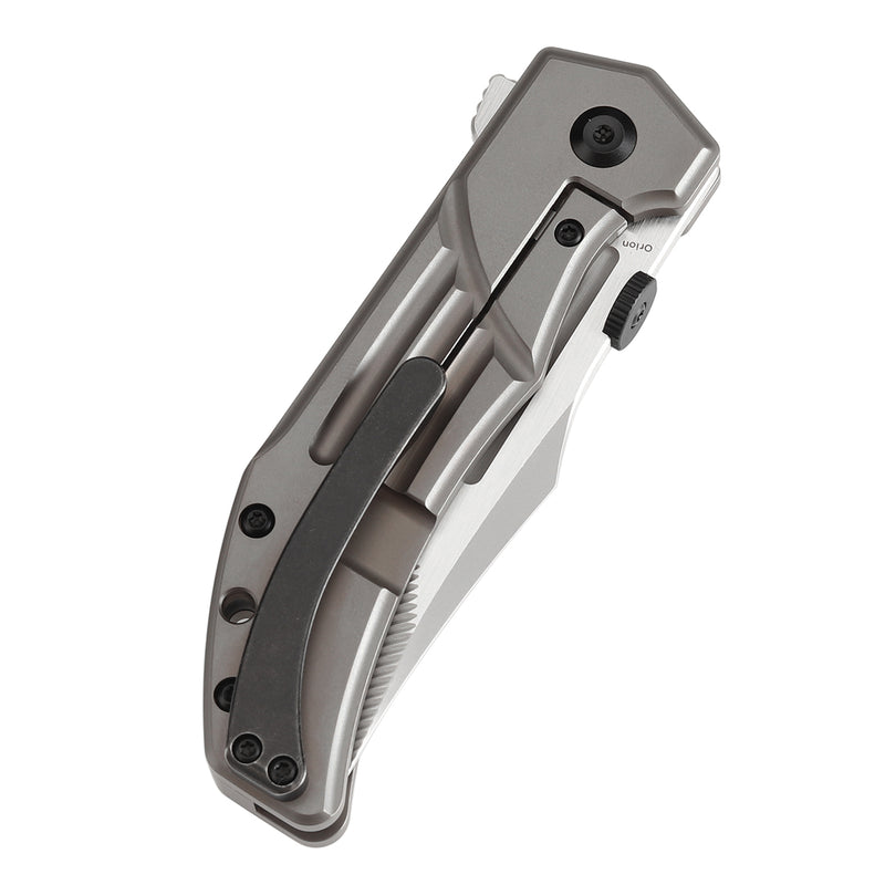 KANSEPT Orion Limited-version KANSEPT Orion Flipper Bronze Anodized Titanium Handle (3.07''CPM S35VN with CNC Milling Blade) JB Stout Design -K1089A2