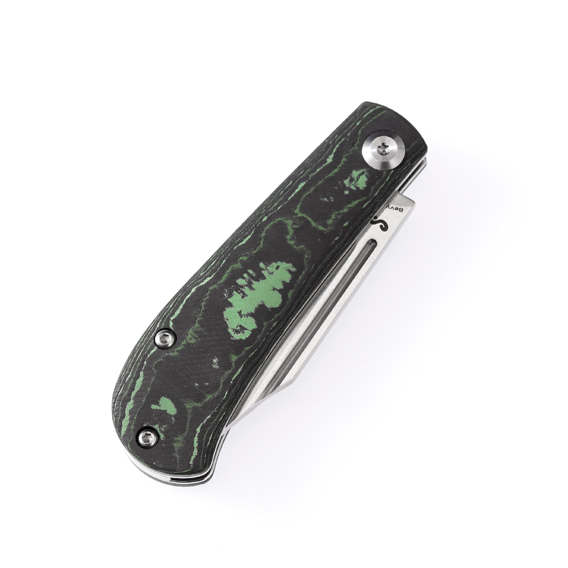 KANSEPT Slip Joint Lock Knife Jungle Wear Carbon Fiber Handle (2.9'' CPM-S35VN Blade) Nick Swan Design-K2026S4