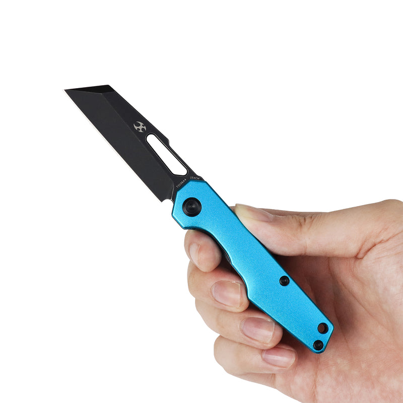 Lucero | Liner Lock | Dark Blue Anodized Aluminum | 2.56" 154CM | August Originals |T2156A4