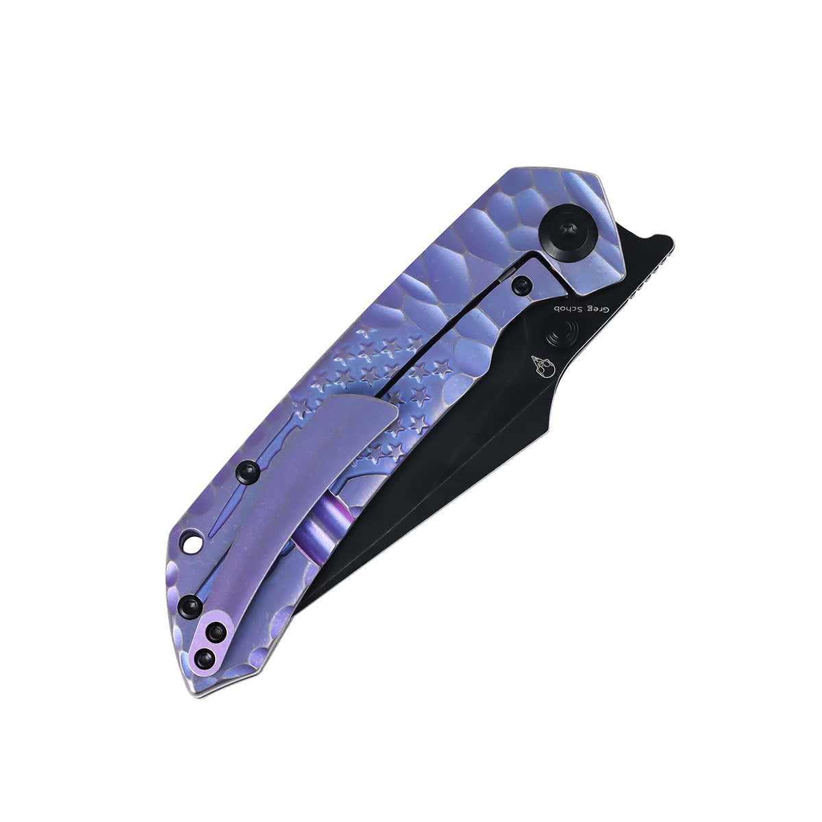Kansept Exclusive Fenrir | Frame Lock | Purple Anodized Titanium