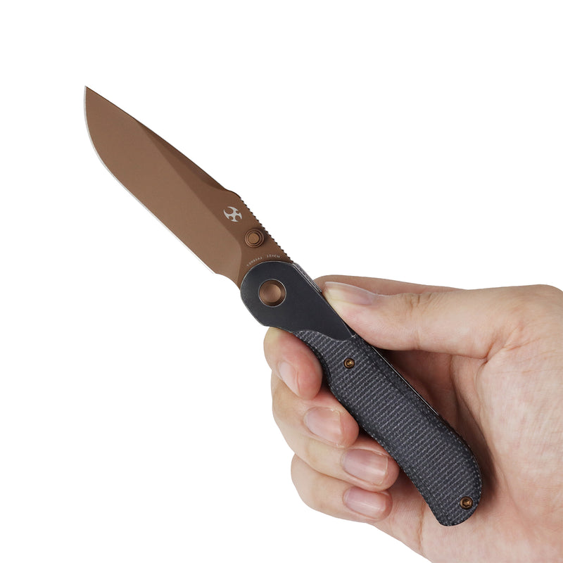 Lichen | Bolster Lock | Black Micarta | 3.02" 154CM | Derek Sharon | T2091A1