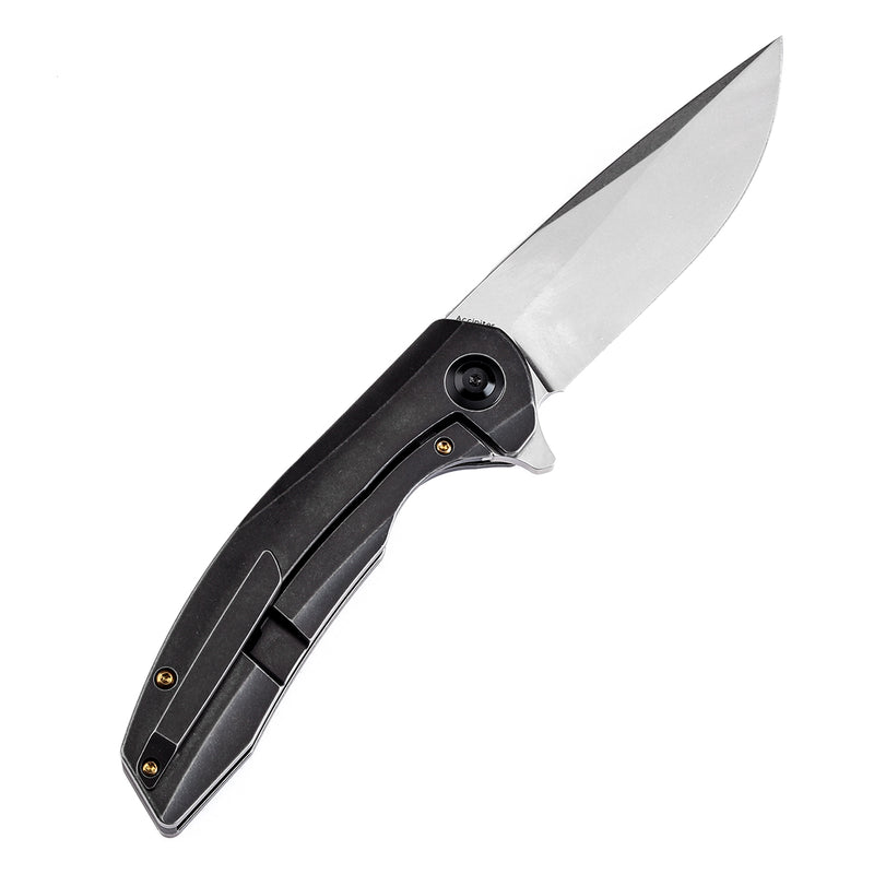 KANSEPT Accipiter Titanium and Copper Carbon Fiber Handle (3.50" CPM S35VN Blade) Kim Ning Design-K1007E2