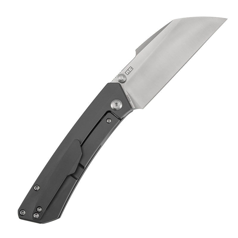 KANSEPT Contra | Thumb Stubs | Gray Anodized Titanium | 3.25" Satin S90V | Nathan Contra Design | K1139A1