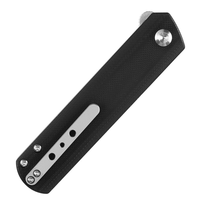 KANSEPT Foosa Slip Joint/Flipper Knife Black G10 Handle(3.06"154CM Blade) Rolf Helbig Design-T2020T10