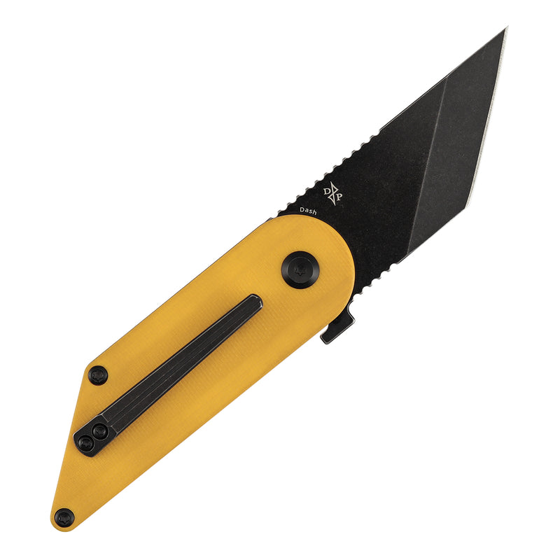 KANSEPT | Dash Liner Lock | Yellow G10 | 2.26" 154CM Blade | Pinkerton Knives | T2045A4