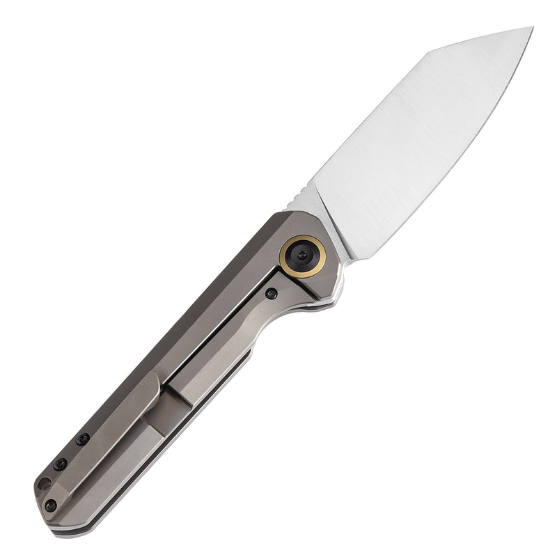 KANSEPT Bulldozer Front Filpper Bronze Anodized Titanium Handle (3.56" CPM-20CV Blade) Kim Ning Design-K1028A4