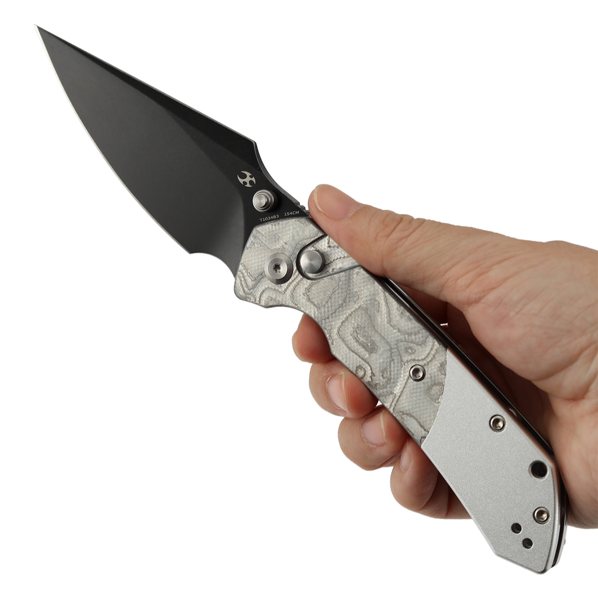 Kansept Fenrir | G-10 with Aluminum Foil | 3.45'' 154CM Blade