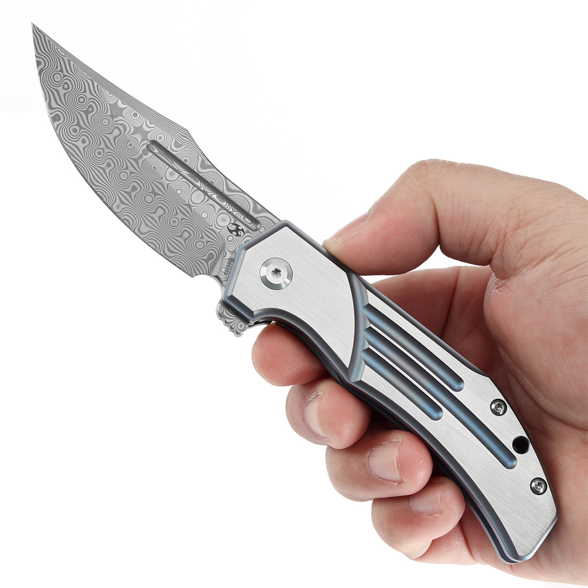 KANSEPT Orion Limited-version Flipper Blue Anodized and Machine