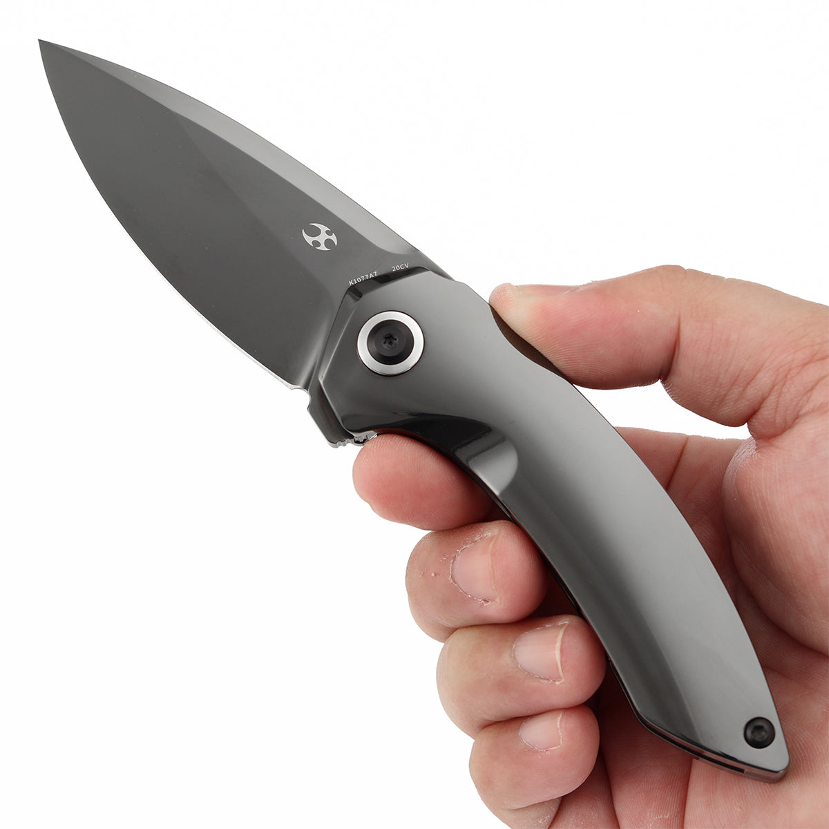 ODD 21 Frame Lock Mirrior DLC Titanium Handale (3.08'' Mirror DLC