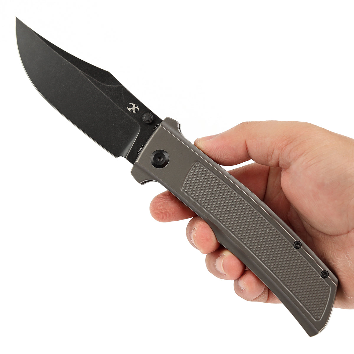 KANSEPT Bison Thumb Stub Grey Anodized and Stonewashed Titanium