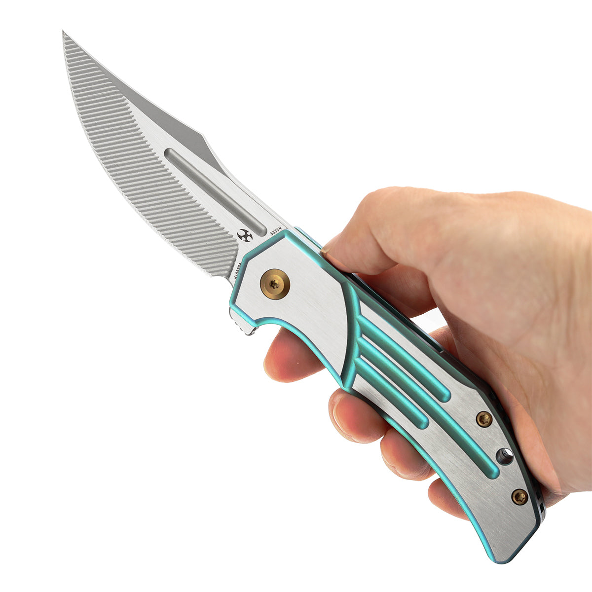 KANSEPT Orion Limited Version Flipper Green Anodized and Machine