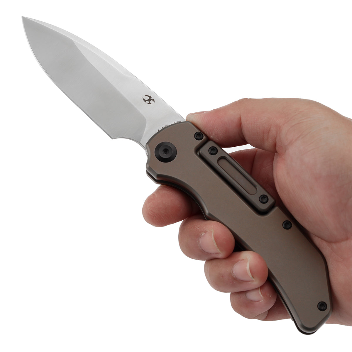KANSEPT Hazard Bali Lock Knife Bronze Anodized and Stonewashed
