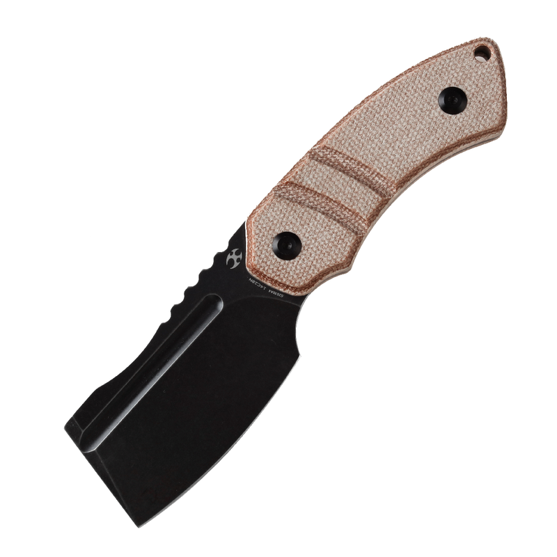 KANSEPT Korvid S Fixed Blade Brown Micarta + Kydex Sheath Handle (2.9" 14C28N Blade) Koch Tools -G2030A4
