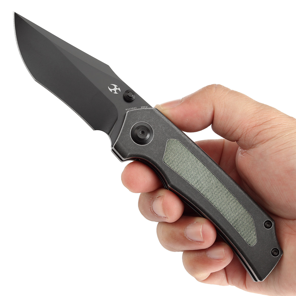 KANSEPT Fermi Green Micarta Handle (3.11