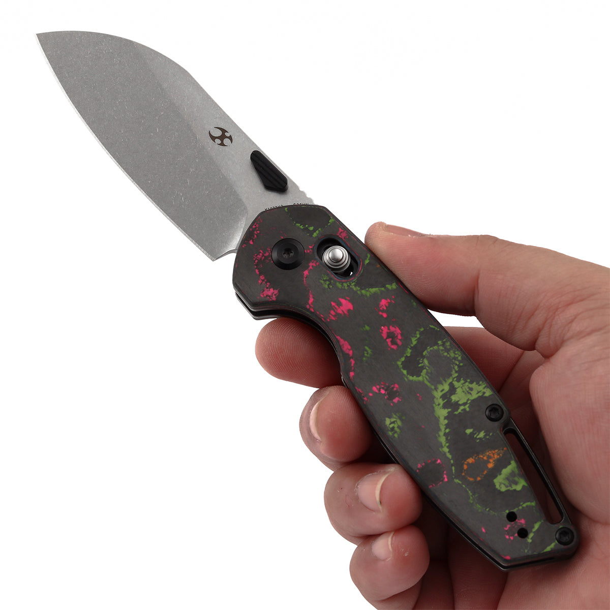 KANSEPT Model 6 Crossbar Lock Knife 80S Carbon Fiber Handle (3.1