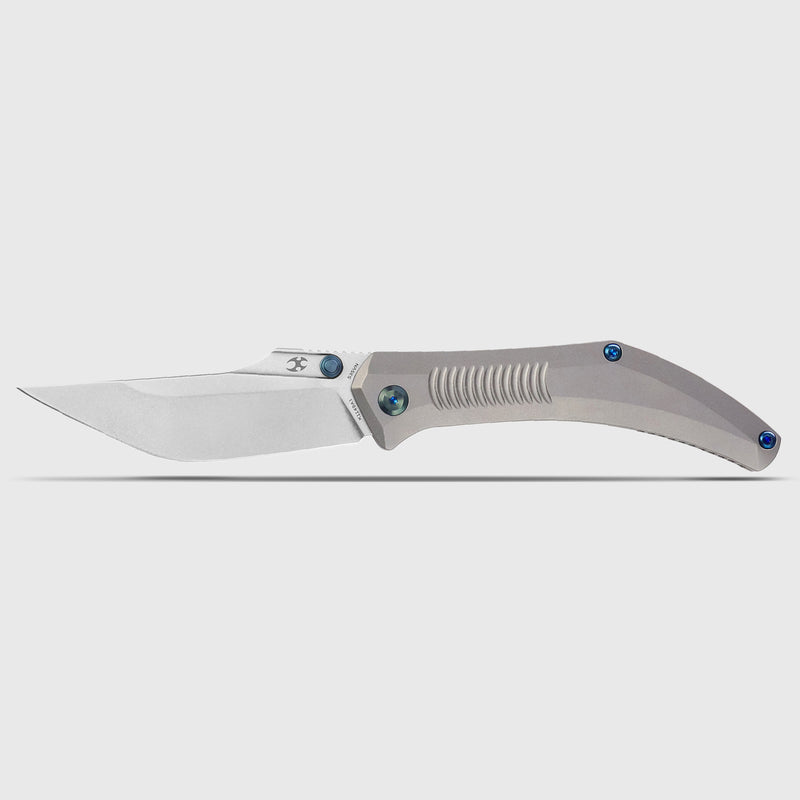 Navaja | Frame Lock | Stonewashed Titanium | 3.61" CPM S35VN | Pinkerton Knives | K1149A1