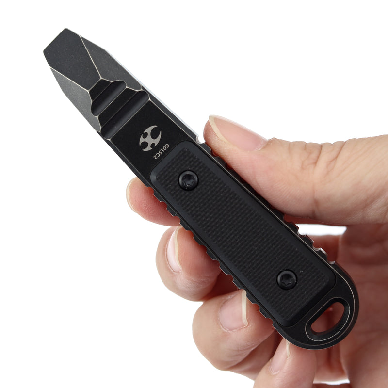 Kansept EDC Kursor Blackwash Titanium+Black G10 Inlay Designed by Koch Tools-G015C2