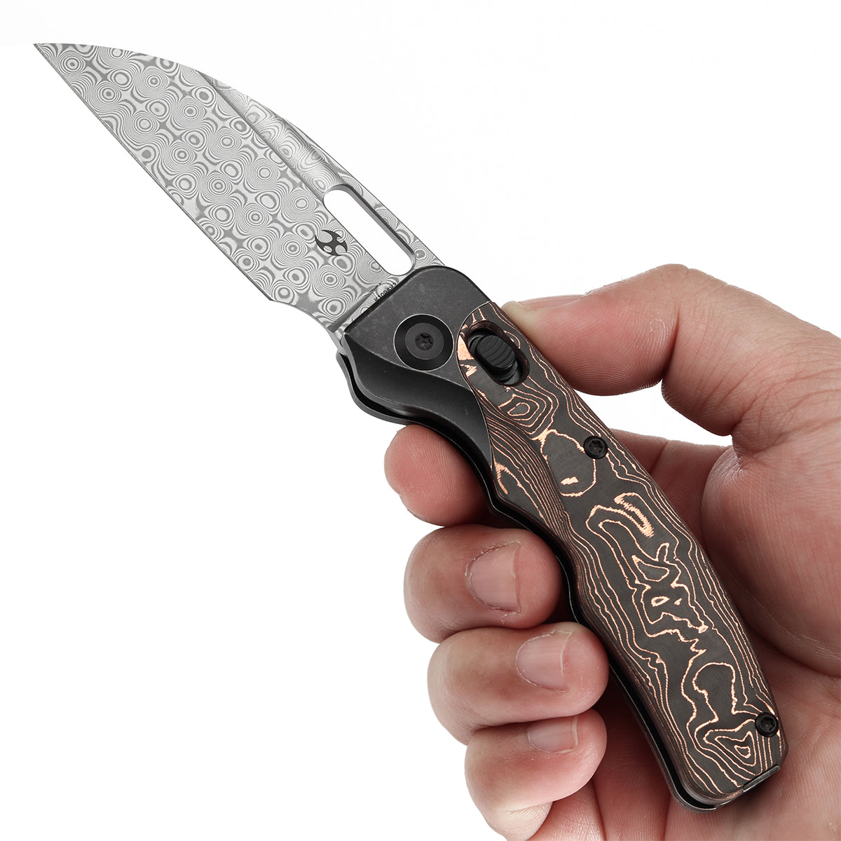 KANSEPT Vivid Cross Bar Lock Blackwash Titanium with Copper Carbon