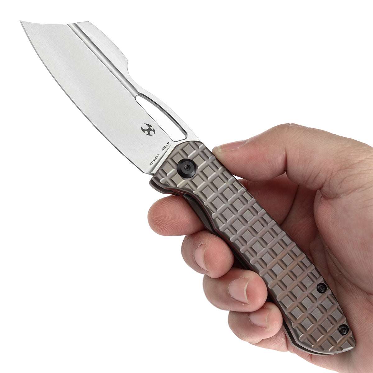 KANSEPT Cybin Thumb Hole Bronzed Anodized Titanium with Frag